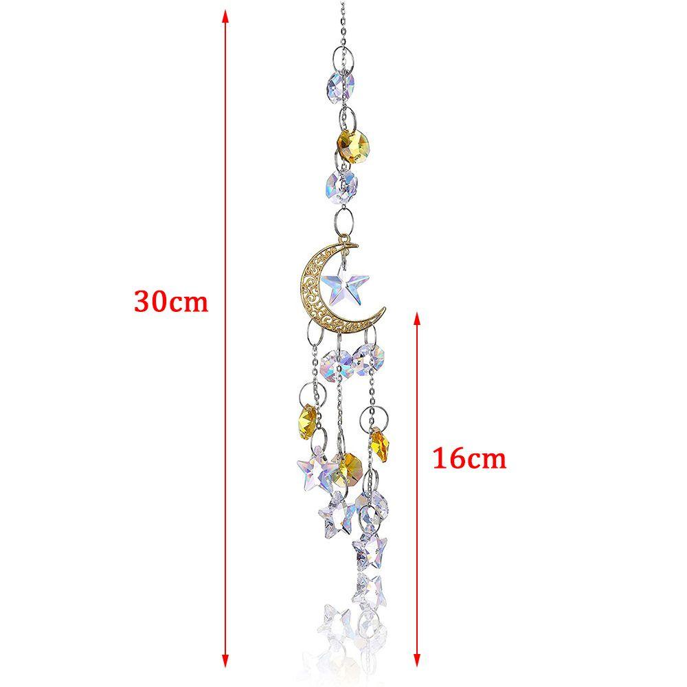 R-flower Suncatcher Lonceng Angin Kreatif Dekorasi Taman Indoor Outdoor Dekorasi Halaman Liontin Kristal