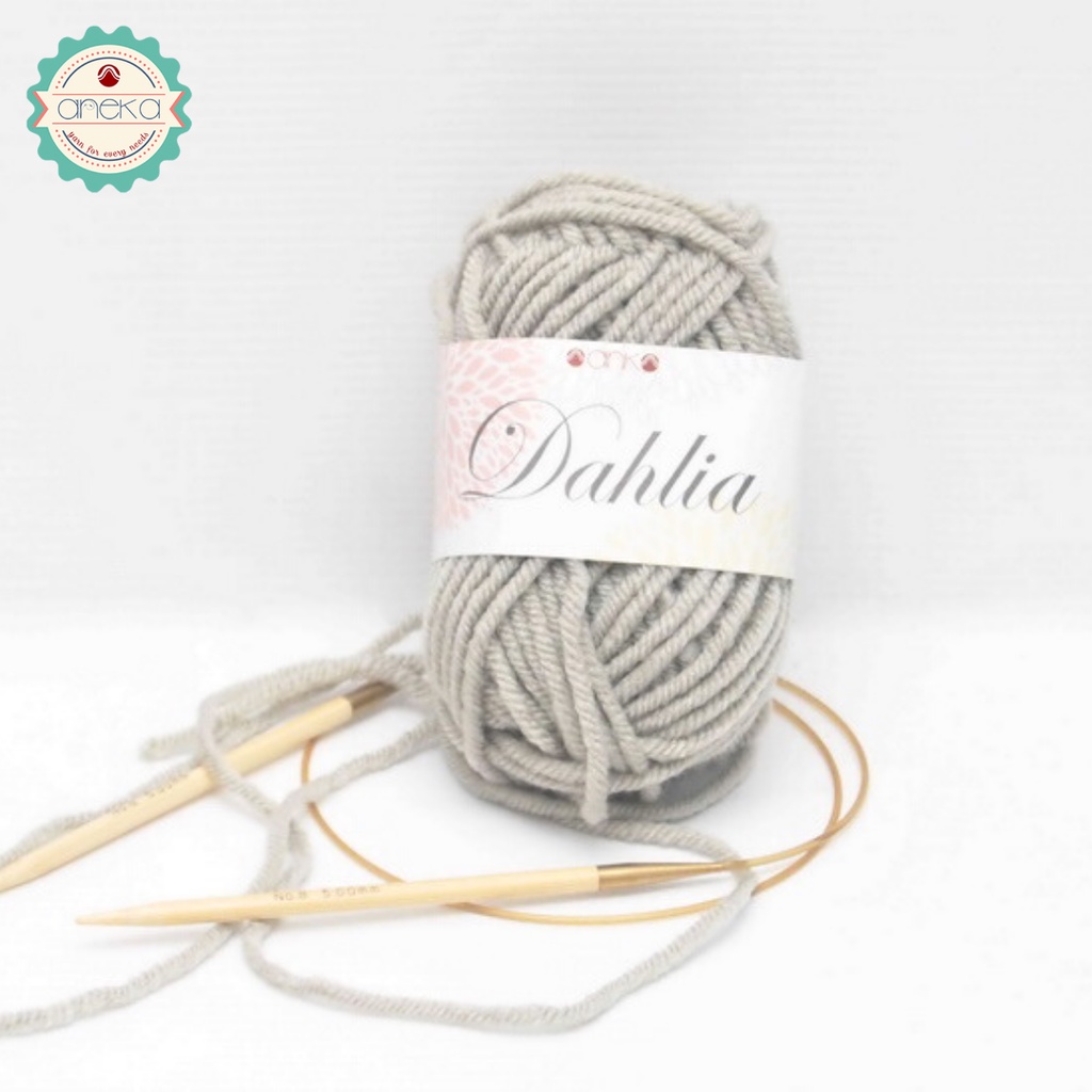 Benang Rajut Karpet Dahlia / Carpet Yarn - 1930 ( Abu )