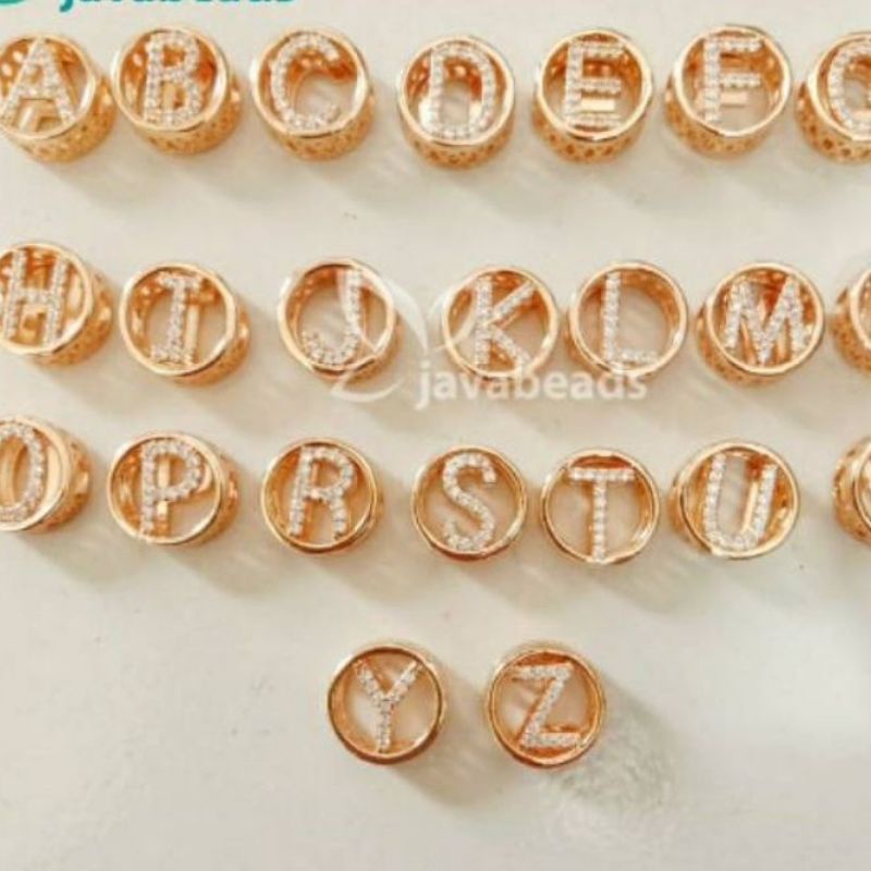 Liontin Huruf Liontin Nama Pembatas Gelang Huruf Emas Liontin Xuping