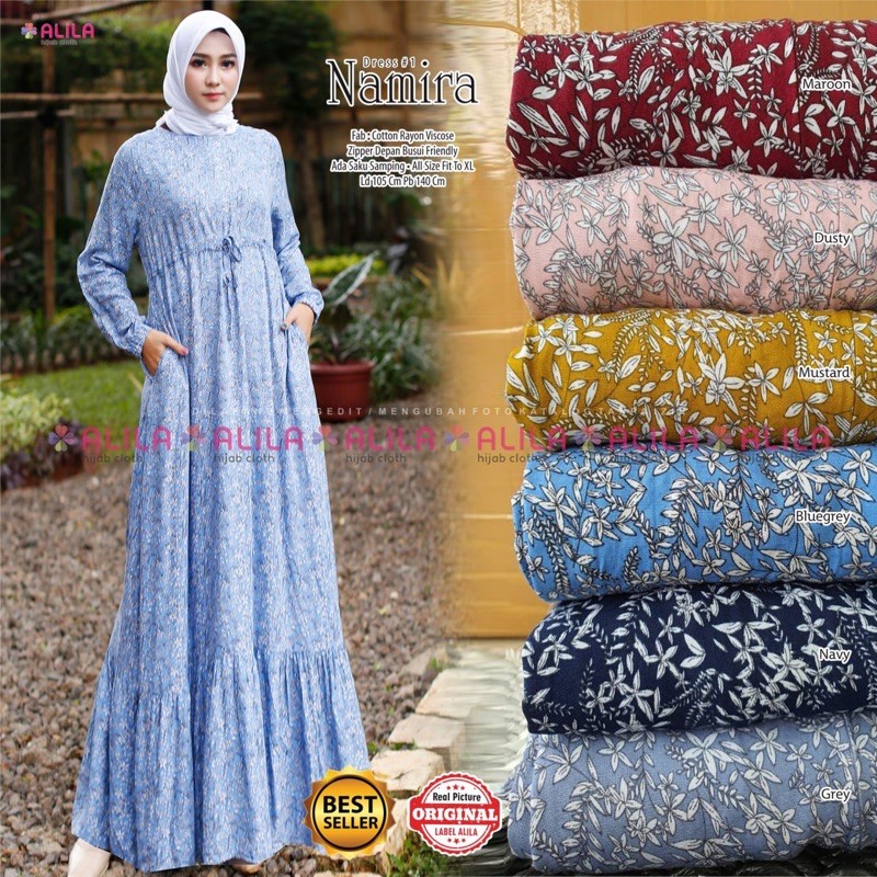 DRESS NAMIRA // BAJU DRESS NAMIRA // NAMIRA DRESS // FASHION WANITA GAMIS // GAMIS NAMIRA