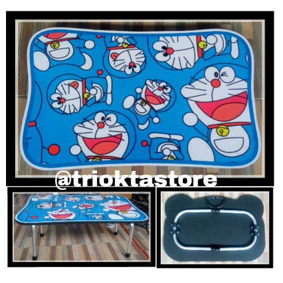 Meja Belajar Anak | Meja lipat | Meja Lipat Karakter Doraemon Kotak