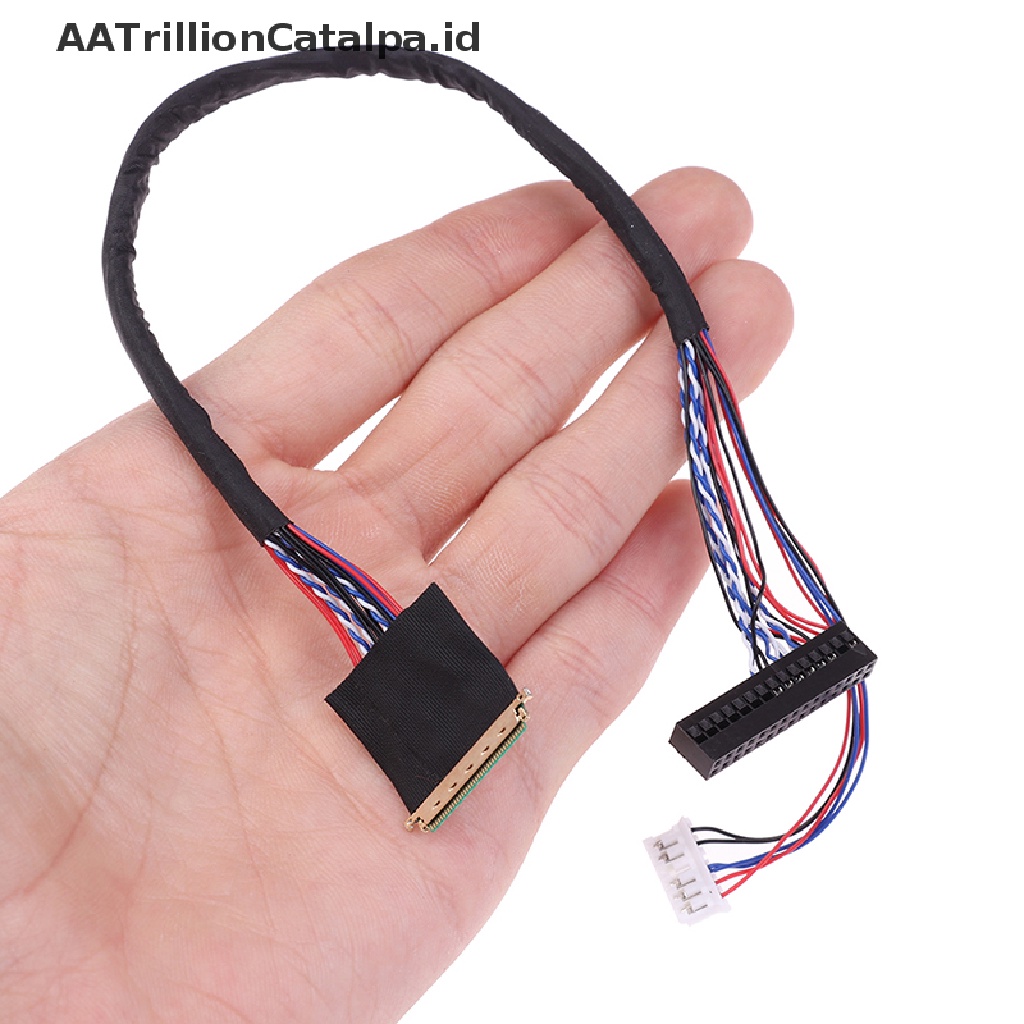 Aatrillioncatalpa 1PC Kabel LVDS 40 Pin 1 Channel 6 Bit LED LCD Untuk Display