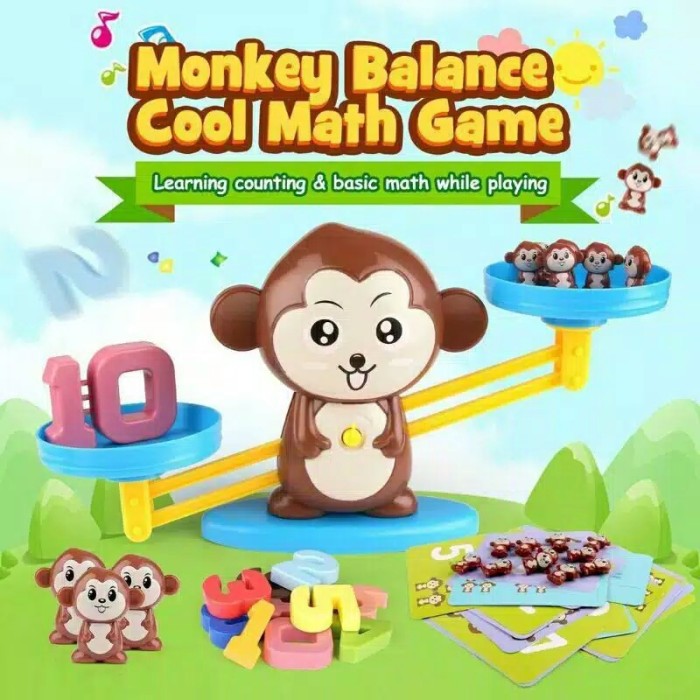 Mainan Edukasi Anak Balance Monkey atau Mainan Monyet Monkey Balance