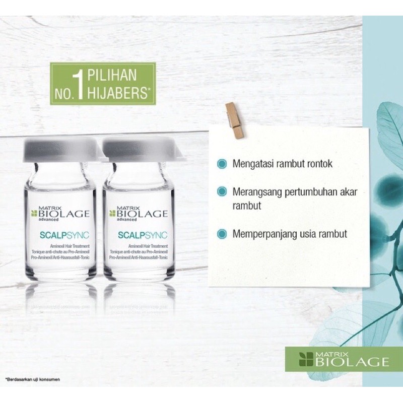 SERUM RAMBUT RONTOK ( HAIR TONIC AMINEXIL ) BIOLAGE SCALPSYNC AMINEXIL