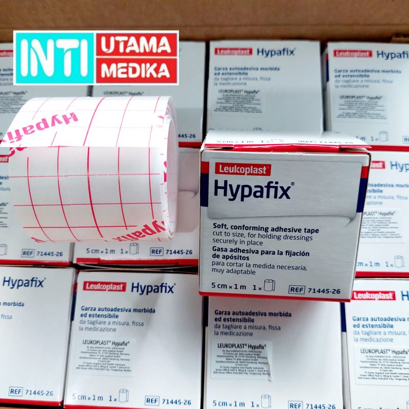 Hypafix 5cm x 1m/Hypafix 5cmx1m/Hypafix 5 cm x 1 m/Plester Hypafix 5cm x 1m/Plester Luka Adhesive Ta