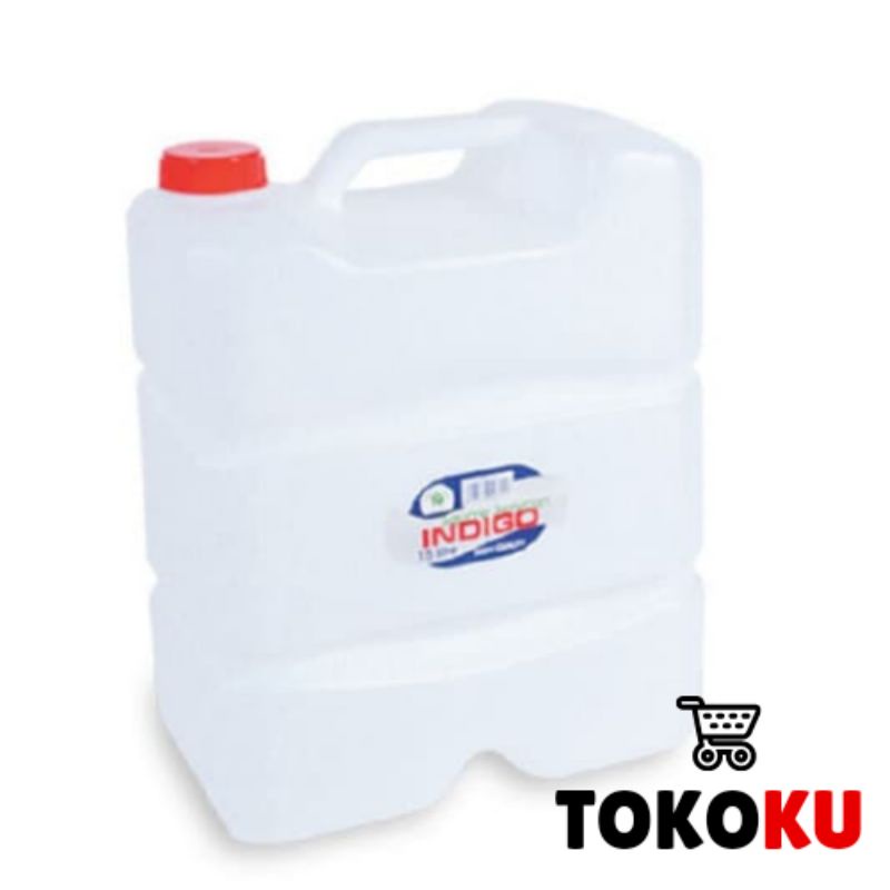 JERIGEN 15 LITER GREEN LEAF/KOMPAN PLASTIK 15 LITER INDIGO GREEN LEAF