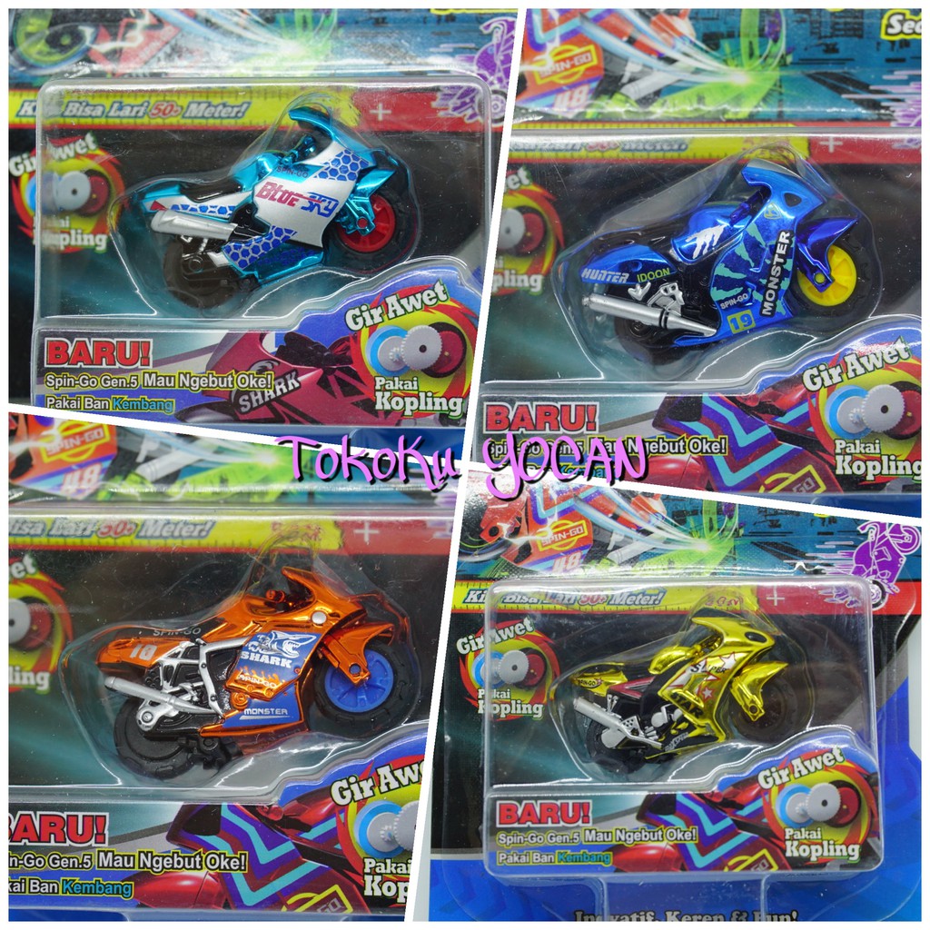Mainan Motor BALAP Apolo SPIN GO MINI BIKE CHROME GEN 7 GEN 5 motor-motoran MURAH