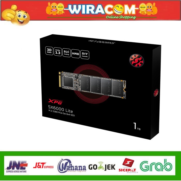 SSD ADATA - SX6000 LITE 1TB / 1 TB M.2 NVMe 2280 PCIe Gen 3 x4
