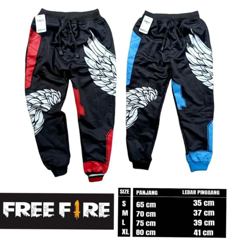 Qdr Gaming Jogger Pria Free Fire FF 103 Celana Gaming FF