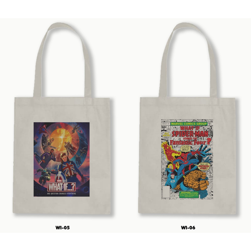 TOTE BAG BLACU - MARVEL WHAT IF