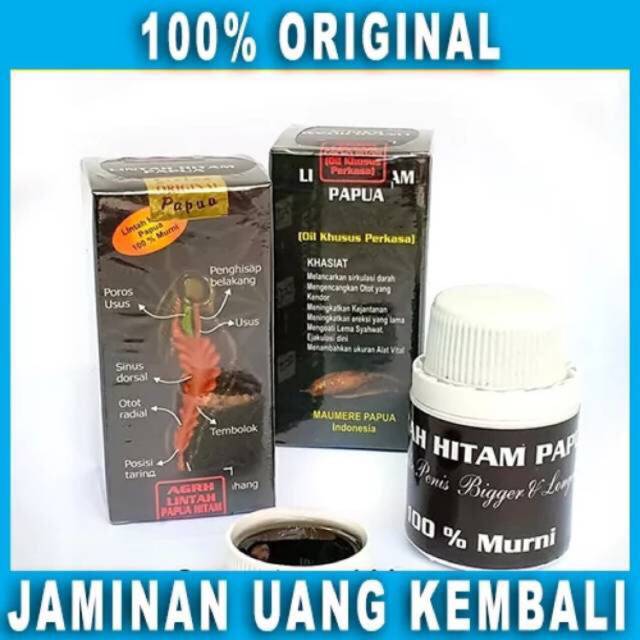 MINYAK LINTAH HITAM PAPUA OBAT HERBAL PEMBESAR-KELAMIN-PENIS PRIA ORIGINAL 100% ASLI