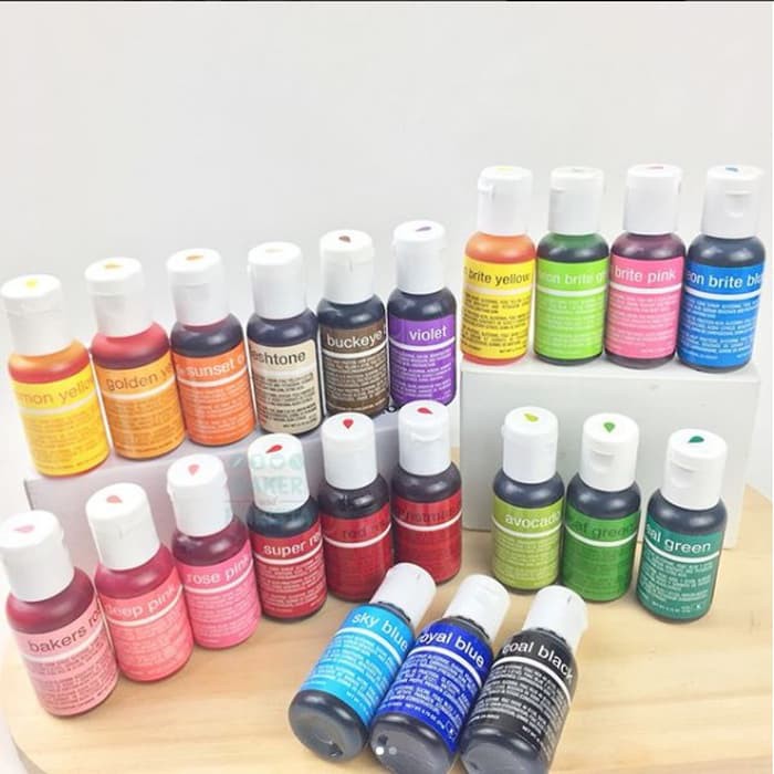 

ellcls648 Chefmaster Food Coloring Gel 21ml Pewarna Makanan Chefmaster