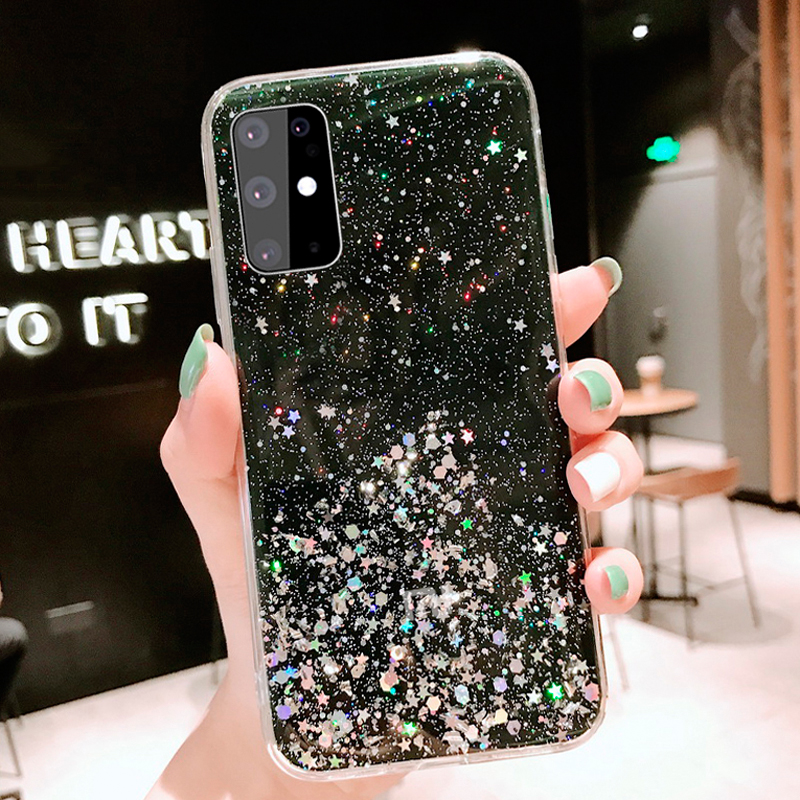 Soft Case TPU glitter Bling Untuk OPPO A1K F1S F3 F5 F9 Pro F11 Pro Reno 4 Pro