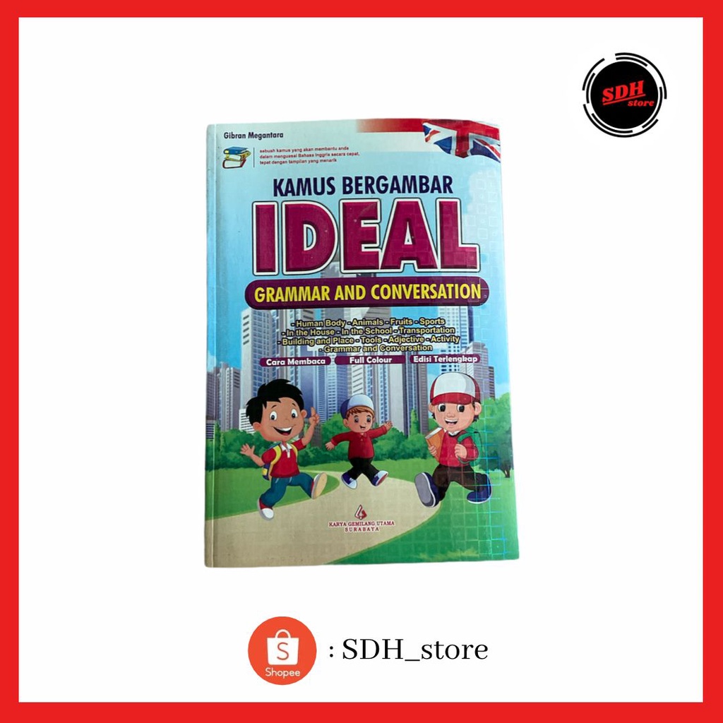 BUKU KAMUS IDEAL BERGAMBAR WARNA / KAMUS BAHASA INGGRIS ANAK ANAK