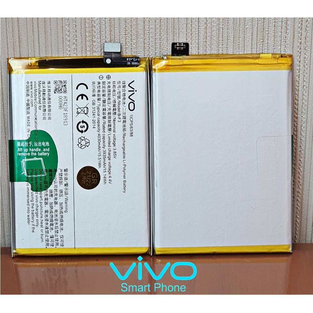 Baterai Original VIVO B-F9 / BF9 Battery Vivo B-F3 / BF3 VIVO Y91 / 1814 / 1817 Vivo Y91C / 1820