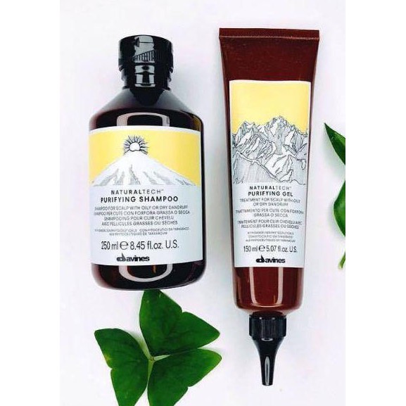 Davines Purifying Shampoo 250ml + Davines Purifying Gel 150ml