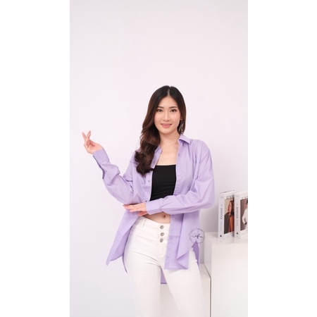 OVERSIZED SHIRT LILAC