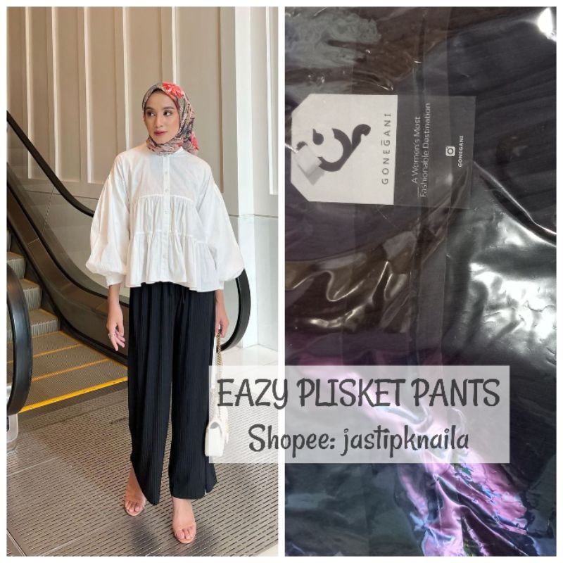 EAZY PLISKET PANTS BY GONEGANI