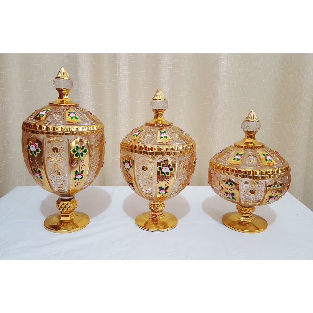 Fiori Toples King Kristal Bentuk Matahari Gold PER SET (3 TOPLES) - KK920KG -KK922KG