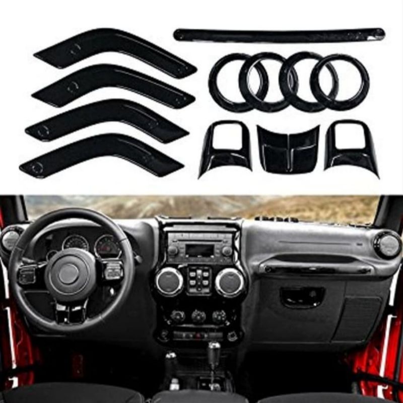 Aksesoris Interior Dashboard Steer Jeep Wrangler Rubicon JK 2011-2017