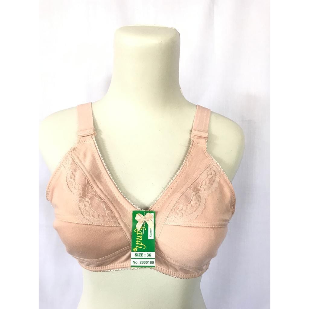 SPORT BRA MURAH / BH PLUM WARNA KREM CREAM CUP BESAR