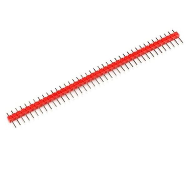 PIN HEADER MALE STRIP SINGLE ROW 1X40 2 54MM RED MERAH