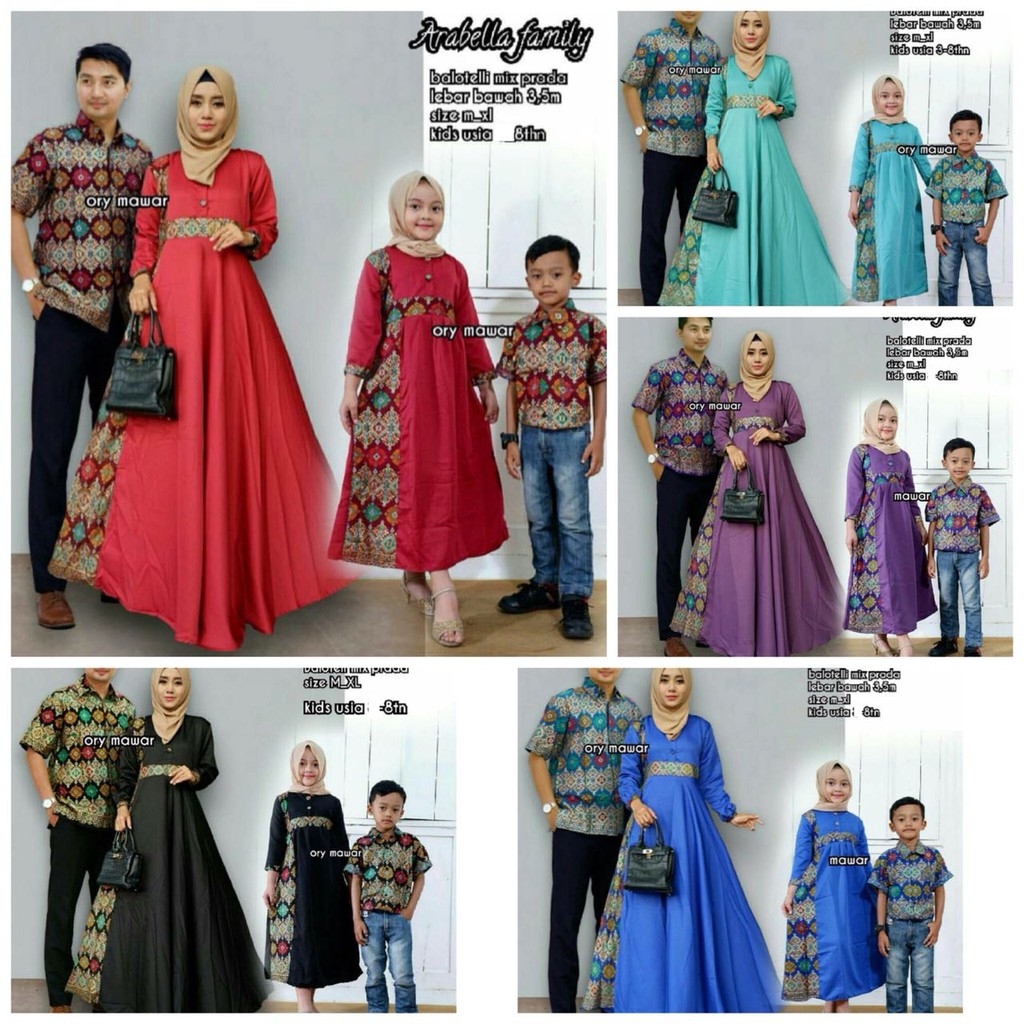 BATIK COUPLE KELUARGA NAURA MADURA Shopee Indonesia