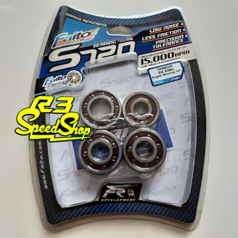 Laher Bearing Highspeed Mesin Set Kruk As Rasio RX King S720 Faito