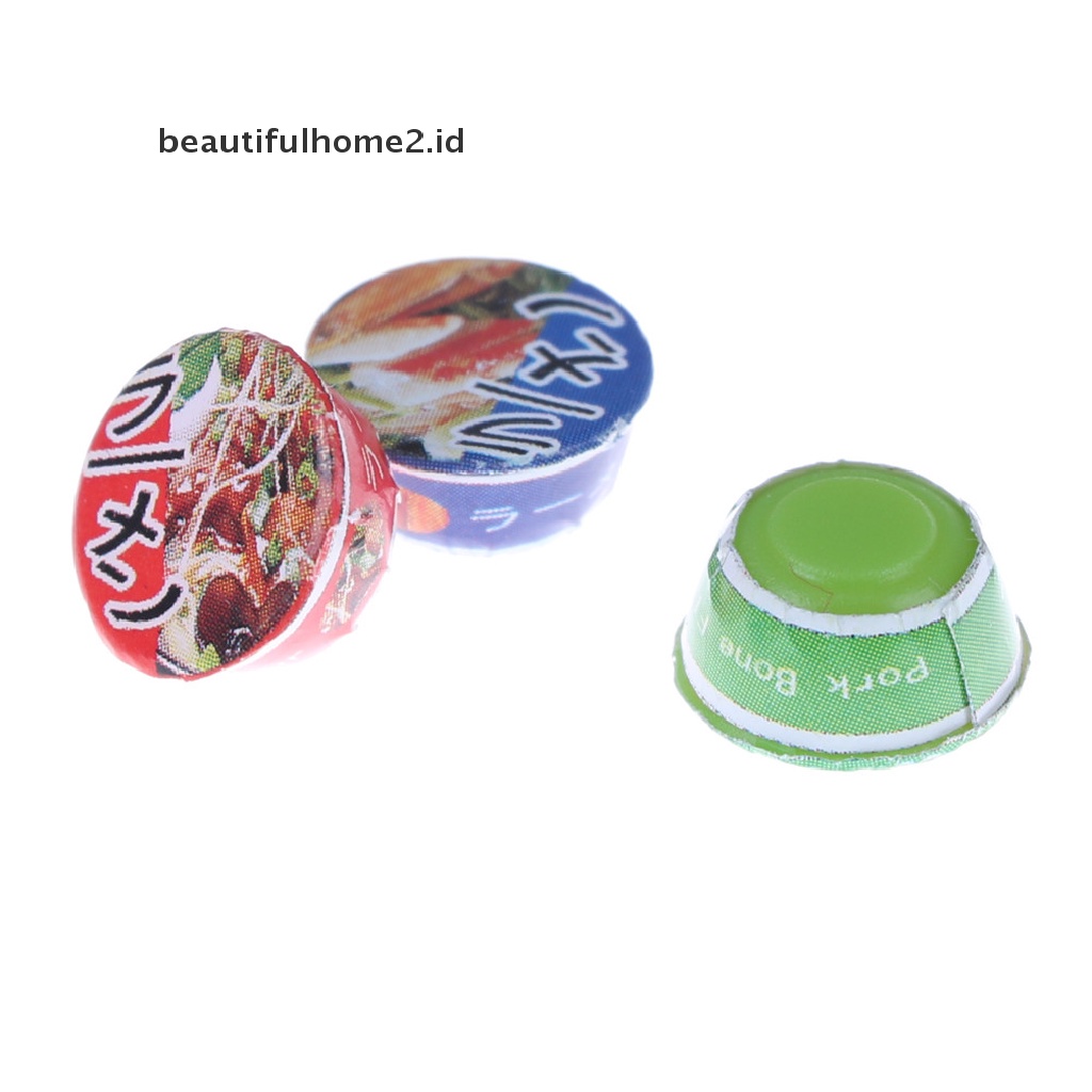 (Beautifulhome2.Id) 3pcs / Set Mainan Miniatur Mie / Sup Skala 1: 12 Untuk Dekorasi Rumah Boneka