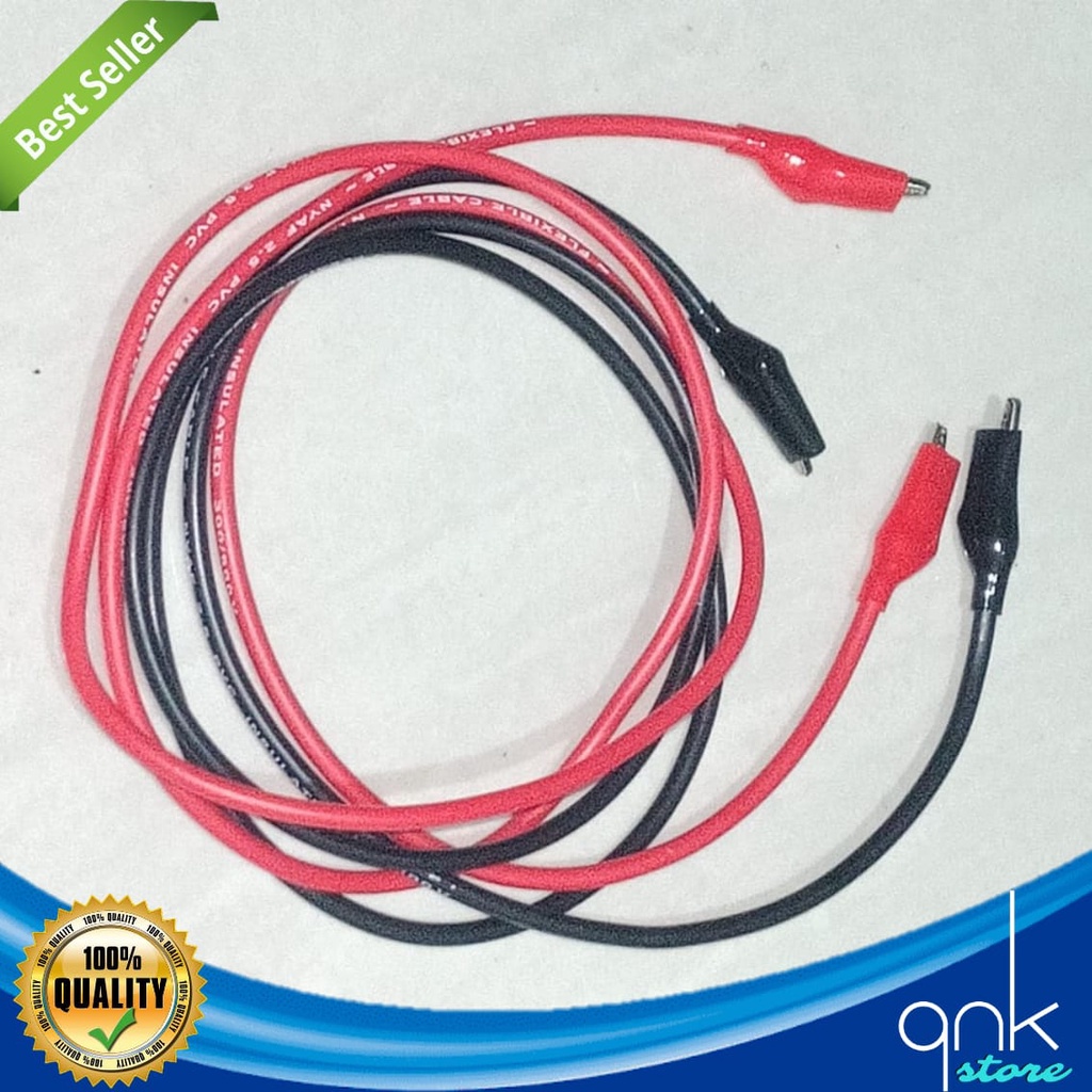 Kabel Jumper Aki Motor 500cm Dengan Penjepit Buaya Kecil 1 Set Jumper Aki Motor Jumper Mini