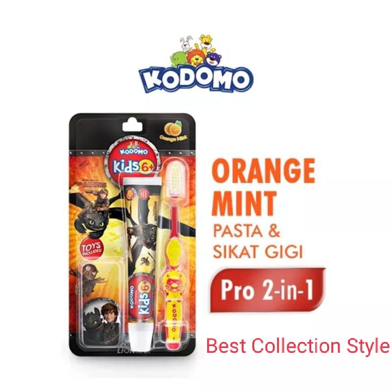 Kodomo Kids 6+ Pro 2-in-1 Random [ Pasta & Sikat Gigi ]