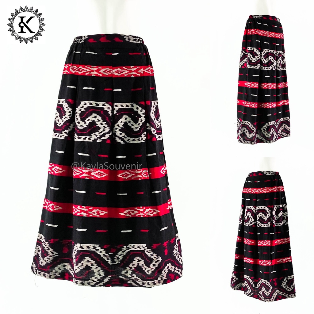 Rok Rempel Tenun / Rok Panjang Tenun - Kain Etnik