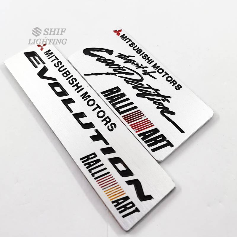 1pc Stiker Emblem Ralliart MITSUBISHI Bahan Metal Untuk Dekorasi Mobil