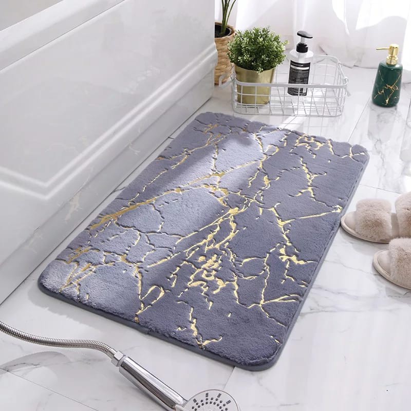 Memory Foam Mat Marble / Keset Kaki Rumah Dapur Pintu Kamar Anti Selip Halus Tebal