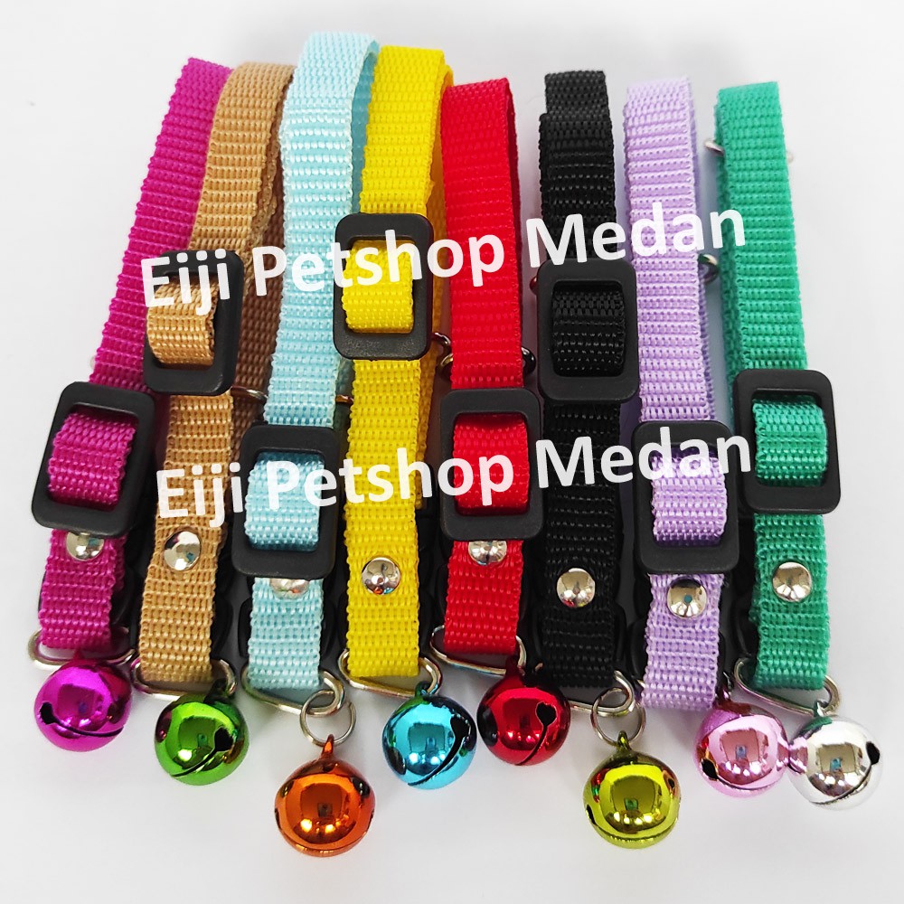 Kalung Kucing Lonceng 14 Mm Kalung Kucing Polos Kalung Kitten Aksesoris Kucing Collar