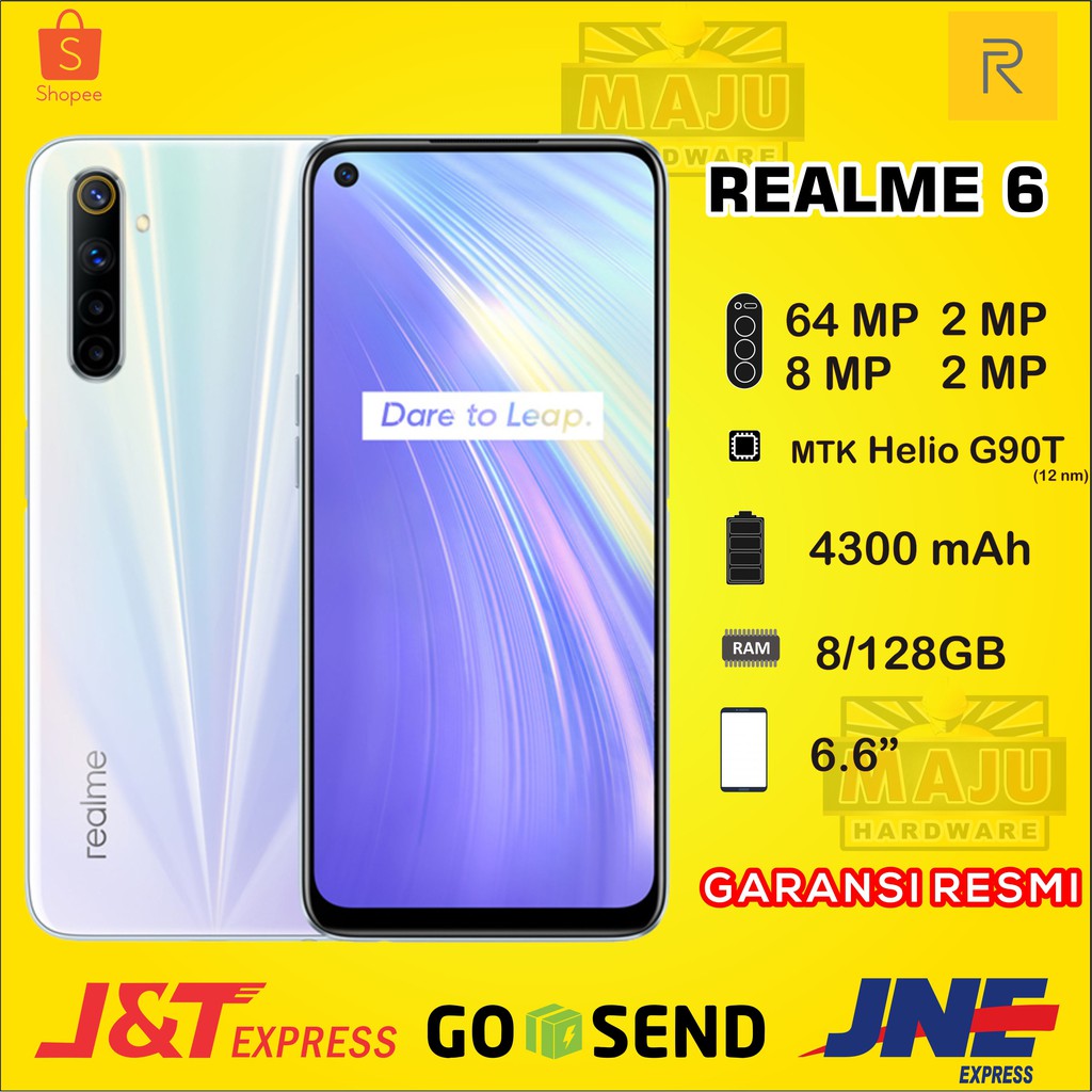 Hp realme 6 4/128GB 8/128GB [64MP Quad Camera, HelioG90T