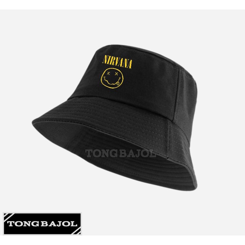 Topi Nirvana Bucket / Bucket Hat / Topi Pria Wanita Dewasa