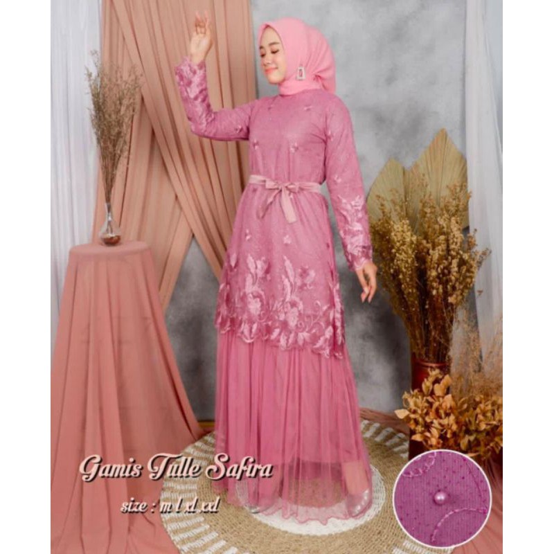 gamis tulle safira