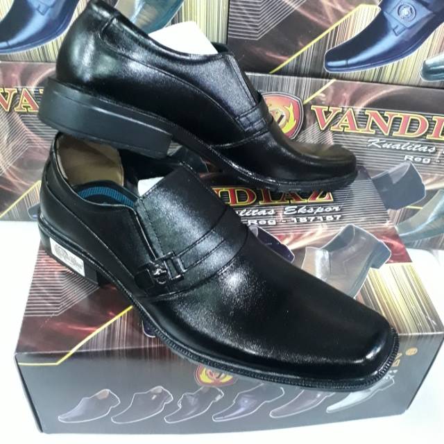Sepatu pantofel pria kulit asli VANDIAZ L100 original sepatu kantor/pesta