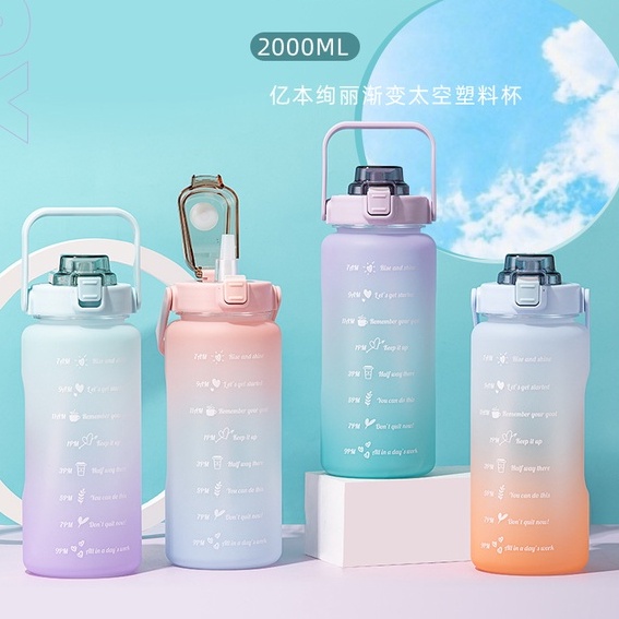 botol minum viral / botol minum viral tiktok / botol air minum 2 liter / botol minum 2 liter / tempa