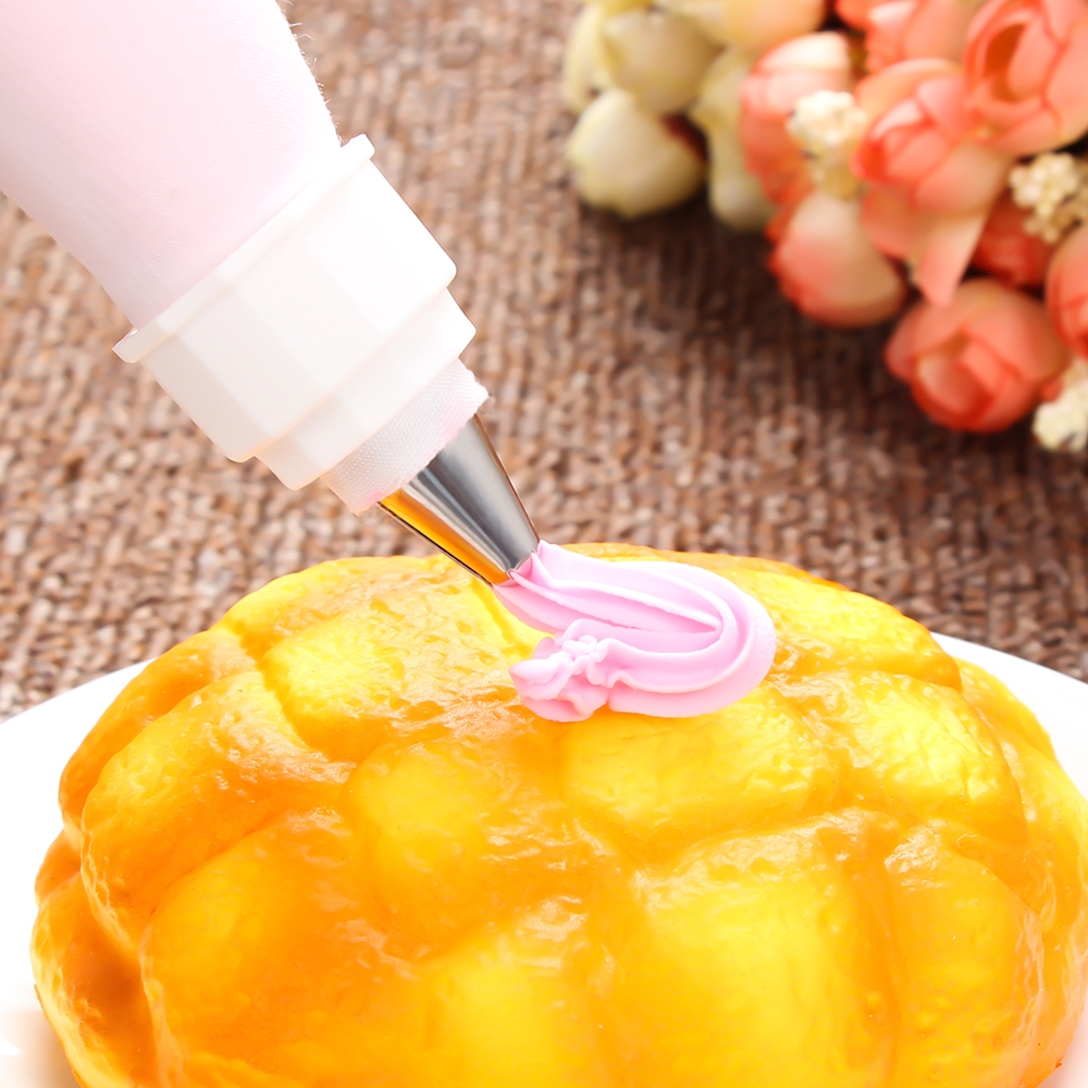 [anglai ]- Set 6Pcs Kantung Icing dengan Bahan Silikon dan Bentuk Variasi untuk Hiasan Kue