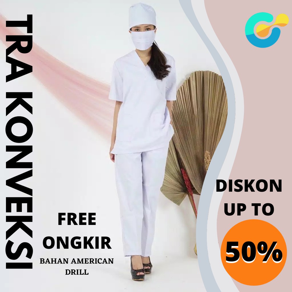 BAJU SERAGAM OK, BAJU PERAWAT OKA, BAJU JAGA LENGAN PANJANG KAIN ADEM,AWET,NYAMAN DI PAKAI