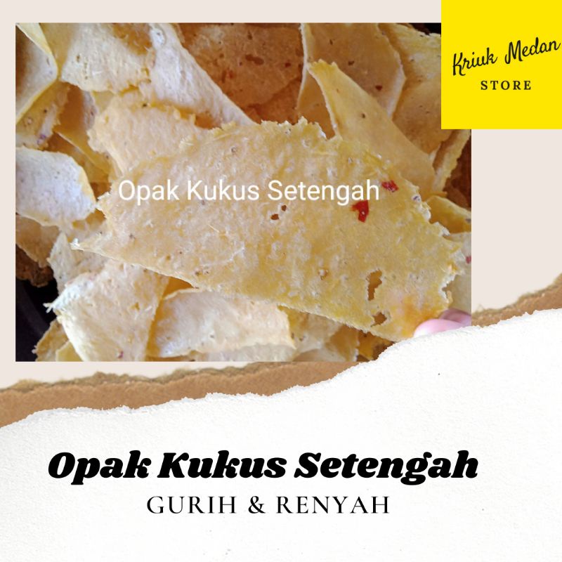 

COD - Opak Kukus Setengah / Opak Singkong Mentah / Opak Ubi Kayu / Opak Singkong 250 Gram - 1 Kg