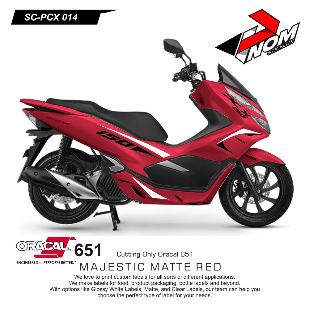 Cutting Sticker Pcx Racing Minimalis 28 Shopee Indonesia