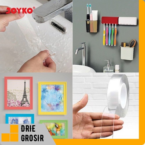 

Joyko Nano Double Sided CLEAR Tape Pita Perekat Dua Sisi - NDST-1 30mm