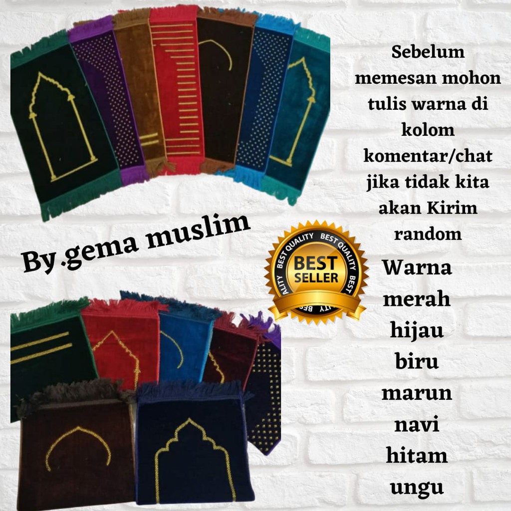 Sajadah turki muka polos