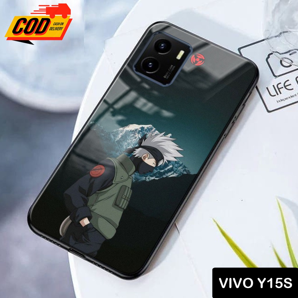 [SC217] Softcase Glass Kaca Vivo Y15s Terbaru 2021 - Case Vivo Y15s - Casing Hp Vivo Y15s - Case hp 