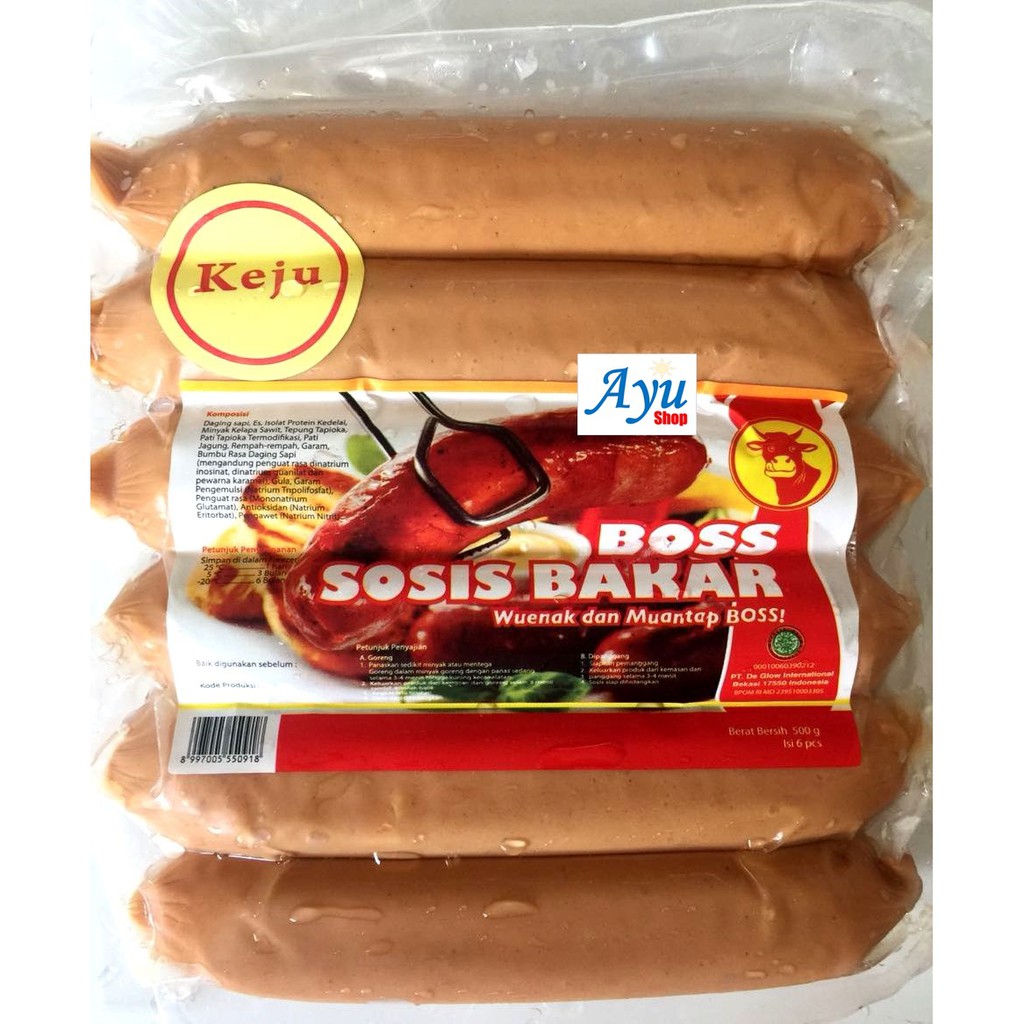 

BOSS Sosis Sapi Bakar Keju Jumbo 500gr (isi 6)