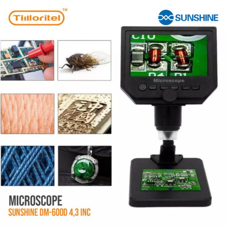 MICROSCOPE DIGITAL SUNSHINE DM-600S + LCD 4.3INC