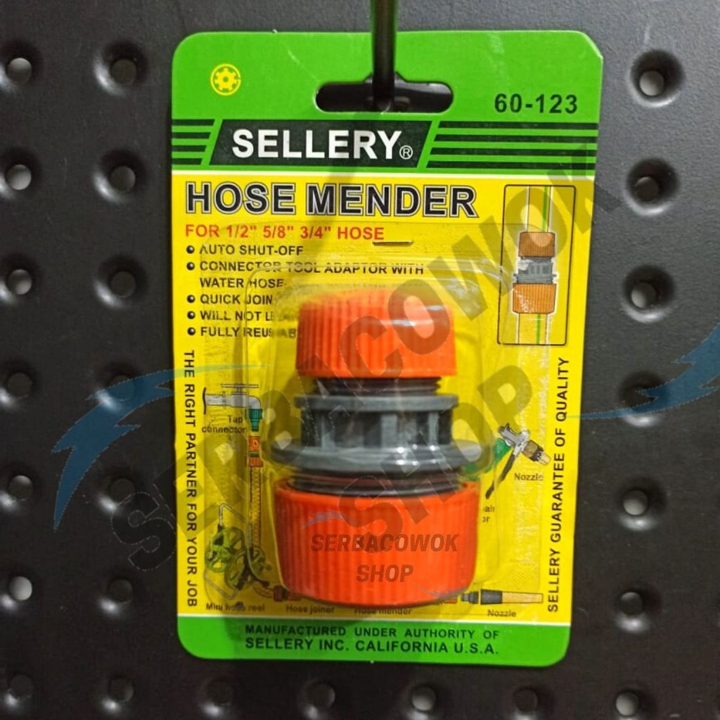 Sellery Sambungan Selang 1/2&quot; - 3/4&quot; - 5/8&quot; Auto Shut off 60 - 123 Termurah Berkualitas